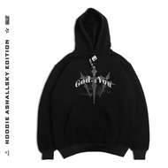 Printed Hoodie Black Love YouGood Unisex for Men and Women