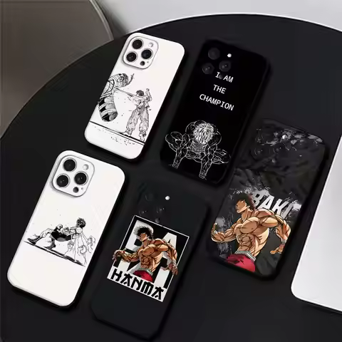 Anime Baki H-Hanmas Phone Case For IPhone 17,16,15,14,13,12,11 Plus,Pro,Max,XR,XS,X,7,8 Plus,Mini Bl