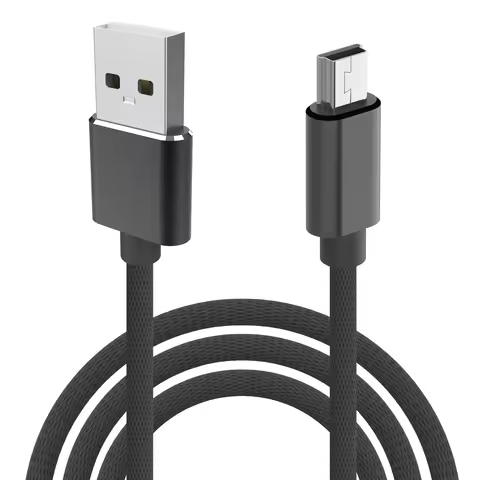 Mini USB Cable, USB 2.0 Type A to Mini B Fast Charging Braided Cord Compatible with MP3/4 players, G