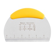 114g Rubber Plastic Handle430Stainless Steel Dough Cutter Scraper Home Baking Tool Cake Dough Board 