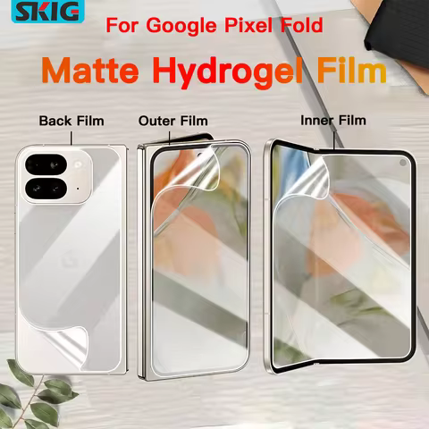 Matte Hydrogel Soft TPU Film For Google Pixel Fold 9Pro Fold Inner Outer Sticker Full Body Soft TPU 