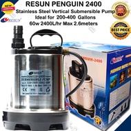 Resun Penguin 2400 60w Vertical Pump for 200-400 Gal(200gl)(300gl)(400gl)(pwh)(pnd)Water Pump by JTC
