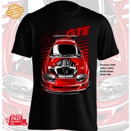 Toyota JZ 2JZ GTE Engine Supra A80 car sport drift Cotton tshirt