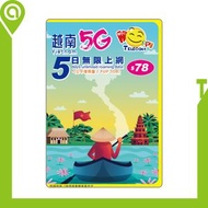 開心電訊 - 越南 Viettel 5日5G無限數據 (FUP 3GB)｜越南SIM卡｜越南電話卡｜越南數據卡｜越南上網｜