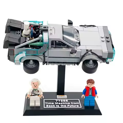 Suitable for lego 77256 Time Machine Return to the Future,Speed Racing Series Building Blocks Displa