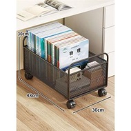 桌下放書包置物架學生教室放書的小推車神器可移動書架落地收納櫃