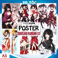 POSTER PAINTING A3 TOKISAKI KURUMI (3) ANIME MANGA DATE A LIVE HIGH QUALITY PAPER MATERIAL - 2D SHOP