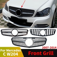 Front Bumper Grille Hood Grill For Mercedes Benz C W204 C204 S204 Coupe 2007 2008 2009 2010 2011 201