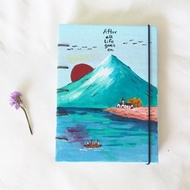 Adventure foxes, Notebook Painting Handmadenotebook Diary 筆記本