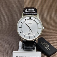 [TimeYourTime] Orient FGW01007W0 White Analog Black Leather Men's Classic Sapphire Glass Watch GW01007W