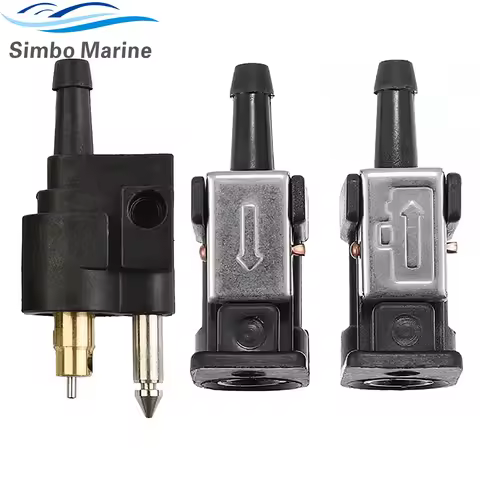 6mm Fuel Line Connector Pipe Joint for Yamaha Boat Outboard Engine Fuel Tank Hose Pipe Replaces 6Y1-