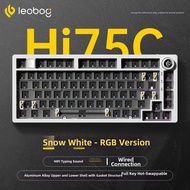 LEOBOG | Tri-mode Wired Wireless Bluetooth Aluminum Customizable Mechanical Keyboard for Office Gami