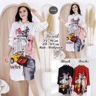 Tunik cantik fashion new premium  bahan import adem DG986