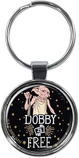 Harry Potter Dobby is a Free Elf 1.5" Fob Keychain for Keys, Backpack Pulls and More, Multi, 1.5"