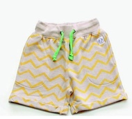 2015 春夏 indikidual 黃色波浪紋短褲