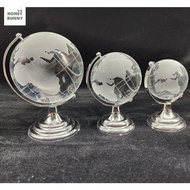 Model: Clear Globe Crystal World Map 360 Degree Rotation