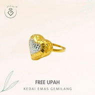 [Kedai Emas Gemilang] 2002719  Love Gold Ring (12) (3.31G) [916 Gold]