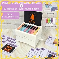 LEFT Piano Calendar 2026 Desk Calendar Playable Piano, Swift Mini Piano Calendar With 52 Weeks Of Mu