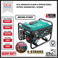 DCA 3000W/3.0KW 4-Stroke 208CC Petrol Generator AF3600 | 6 Months Warranty