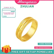 [RG5200] Cincin Belah Rotan ZHULIAN Gold Plated Ring Jewellery Cincin Zhulian Original Zhulian Ring