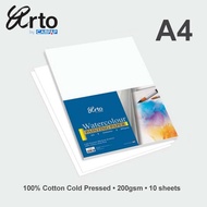 Arto A4 Water Color Paper 200gsm - Cotton