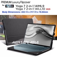 LENOVO Flipcover YogaLenovo 7 2-in-1 14IML9 14ILL10 - PREMIUM LUXURY Detachable Leather Case