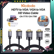 Original Mcdodo CA-7770 2M HD 1080P HDTV to VGA Converter Cable CA-778 VGA to VGA Video Transmission