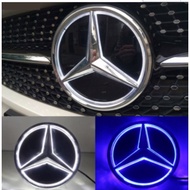 For Mercedes Benz Car Front Grille Emblem Led Light  Logo Accessories W156 W204 W205 W210 W211 W212 W213 C E Class GLA GLK ML GL