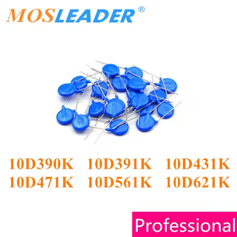 Mosleader 1000PCS 10D390K 10D391K 10D431K 10D471K 10D561K 10D621K 10MM DIP Varistor 10D390 10D391 10