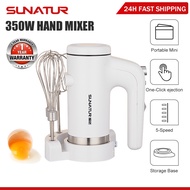 SUNATUR 350W Immersion Blender Compact Hand Mixer 304 Stainless Steel Whisks Egg Beater Kitchen Baki