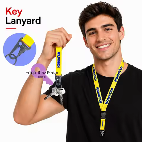 2/5/10PCS 787 Key with Lanyard for Komatsu Excavator Dozer Loader Heavy Equipment TR261434 Keychain 