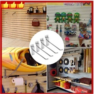 Versatile Pegboard Hook Adjustable Slatwall Hook Chrome Sturdy for Tool Organizer Retail Display Com