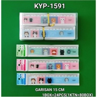15CM RULER 15CM RULER/ KYP-1591 (12 PCS)