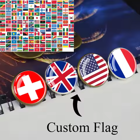 1pc Customize Country Flag Brooch Personalized National Flag Jewelry Accessories Custom Wholesale
