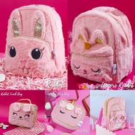 Fleece Bag Backpack Sling Lunch Box Kids Fluffy Bag/Ticny Bag