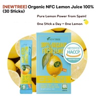 [NEWTREE] Organic NFC Lemon Juice 100% (14 Sticks) | – [Spain Organic] Pure Lemon Juice Sticks – 1 S