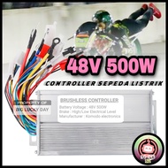 CONTROLLER SEPEDA LISTRIK UNIVERSAL 48V 500W KONTROLER CONTROLER 48VOLT 500WATT MODUL BOX MESIN PENGONTROL UWINFLY EXOTIC SELIS INDOBIKE ANTELOPE UNITED SUPER RIDER SEMUA MERK SEPEDA LISTRIK SPAREPART SPARE PART ONDERDIL SUKU CADANG BERKUALITAS KUAT AWET