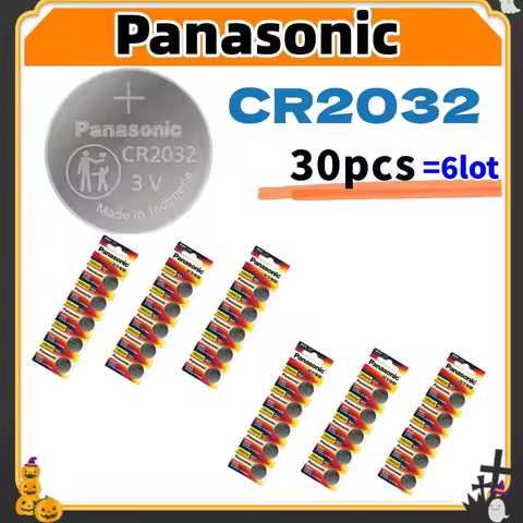 30PCS Original PANASONIC CR2032 CR 2032 3V Lithium Battery For Watch Calculator Clock Remote Control