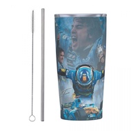Fernando Alonso Poster Tumbler Vacuum Insulated Thermal Cup Vacuum Flask Smoothie Tea Mugs Hot Cold 
