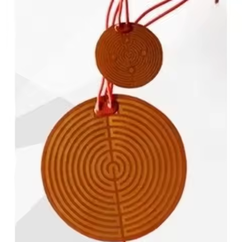 OD 10 20 30-160mm Round 12V 24V Eeletric Polyimide/PI Film Heater Heating Pad Element With Adhesive 