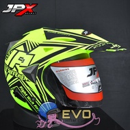 HELM JPX SUPERMOTO SOLID BLACK DOFF ORIGINAL HELM JPX HALFFACE JPX SUPERMOTO SUPREME DOUBLE VISOR