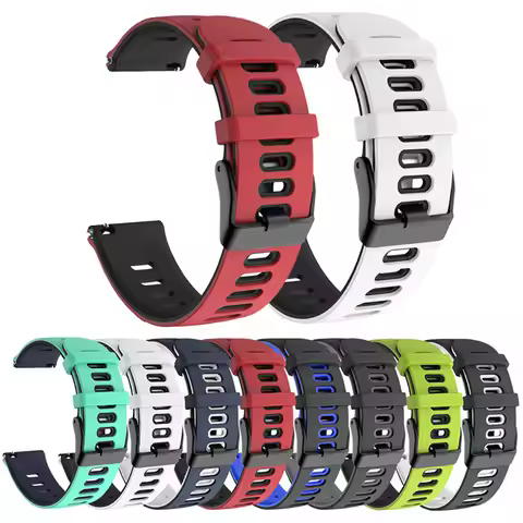 22mm Silicone Smart Watch Band For Xiaomi Mi Watch 2 Pro S4 / S3 / S2 S1 Active Pro Color 2 Straps R