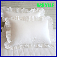 WSYHF 1PCS Home Bedroom White Pillow Case Ruffle Shams Decorative Pillowcases Comfortable Pillow Cover Protector with Invisible Zipper NXNHJ