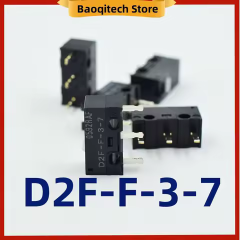 D2F - F-3-7 Snap Action N.O./N.C. SPDT Pin Plunger 3A 125VAC 30VDC 1.47N Travel micro switch for Omr