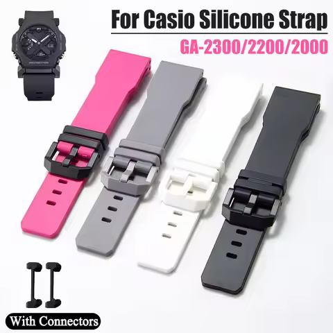 24mm Silicone Watch Strap For Casio G-SHOCK GA-2000 GA-2200 GA-2300 Watchband Sport Waterproof Brace
