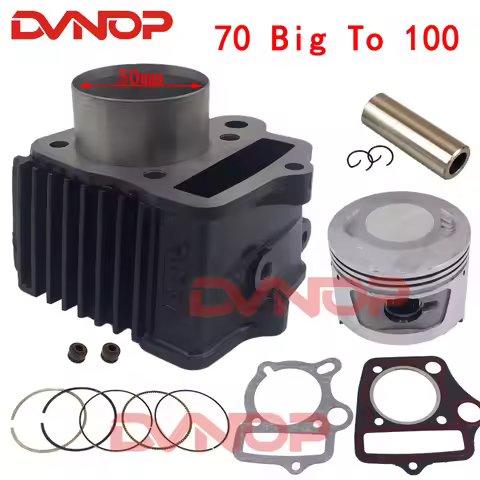 Motorcycle Cylinder Piston Kit For 50mm HONDA ATC70 CT70 C70 TRX70 CRF70 CRF70F DAX70 ST70 XR70 70CC