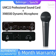 [Sanchi] Original Behringer UMC22 Professional Sound Card + Behringer XM8500 Dynamic Microphone Combination Packages Professional Singing and Recording Equipment Set