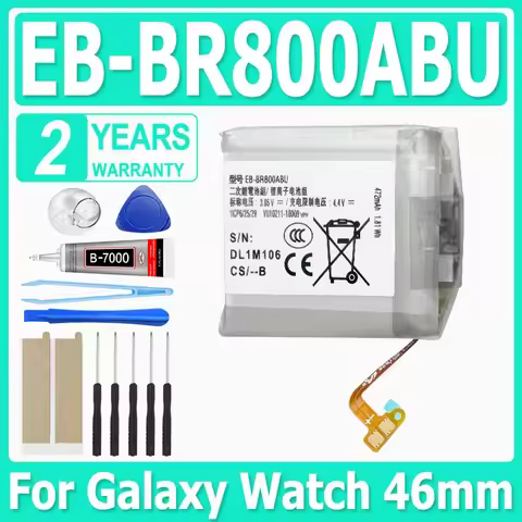 Brand New 472mAh EB-BR800ABU Battery For Samsung Galaxy Watch 46mm SM-R800 SM-R805 SM-R810 Watch Bat