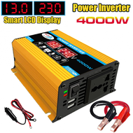 อินเวอร์เตอร์ 12V 4000W รถอินเวอร์เตอร์ เครื่องแปลงไฟดิจิตอลจอแสดงผล เครื่องแปลงไฟ 12V ถึง 220V Pure