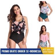 Lotus Leaf Bikini Swimwear Multi-Color Swimwear High Waist Bikini Bikini Bikini Split Swimsuit Conce